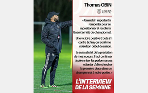 U15 : Retour du coach après la victoire face à Echiré