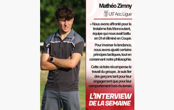 U17 : retour du coach après la victoire à domicile