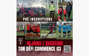 Pré-inscriptions 2026-2027 : c'est parti !