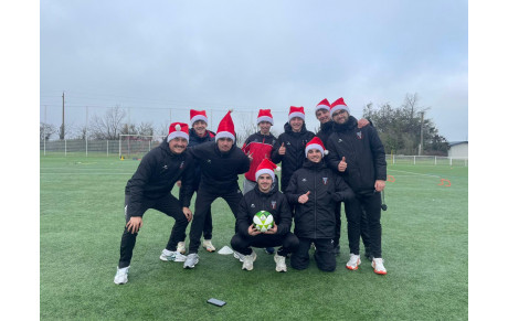 Gouter de noël au stade Philippe Morin pour nos jeunes licenciés