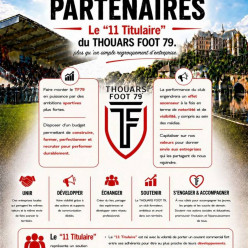Le "11 Titulaire" du Thouars Foot 79 est lancé